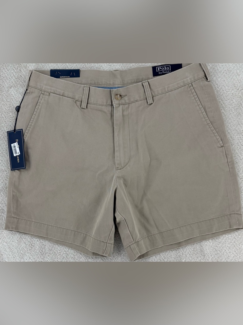 NEW Polo Ralph Lauren Classic Fit Khaki Shorts Men's 34 Beige Chino Casual